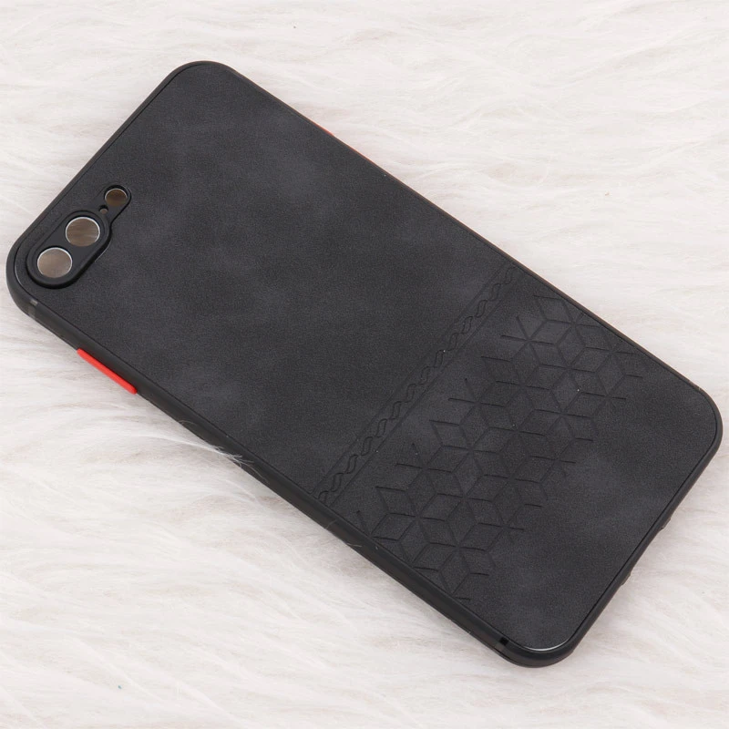 قاب چرمی طرحدار Smartphone محافظ لنزدار iPhone 7 Plus / 8 Plus