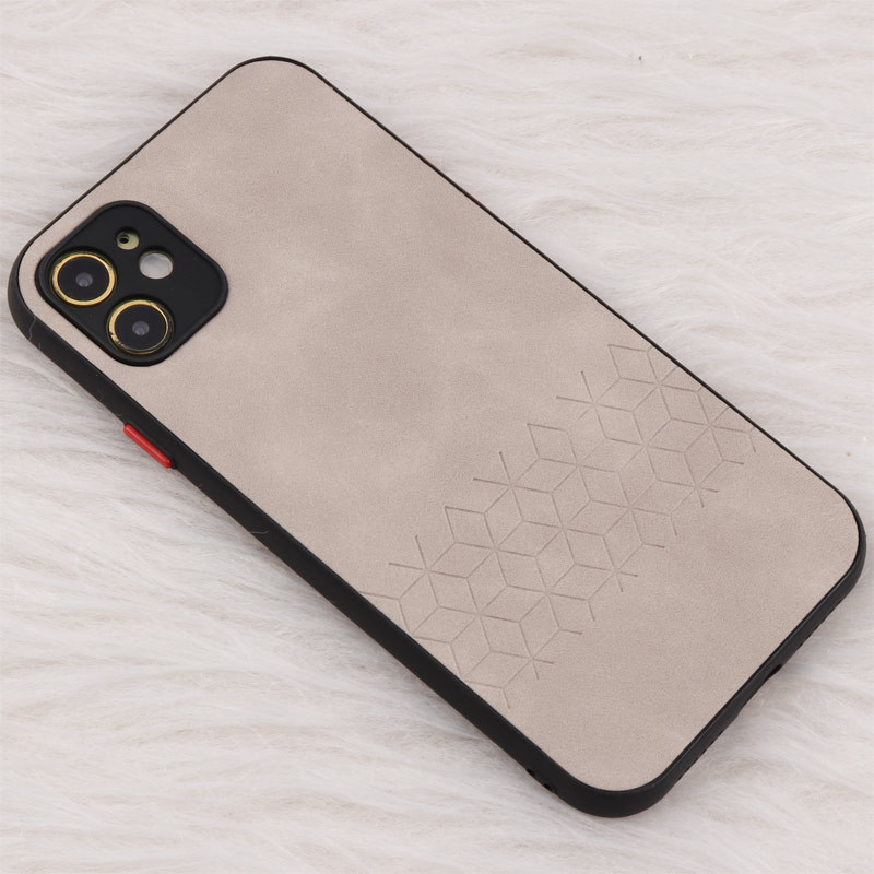 قاب چرمی طرحدار Smartphone محافظ لنزدار iPhone 11