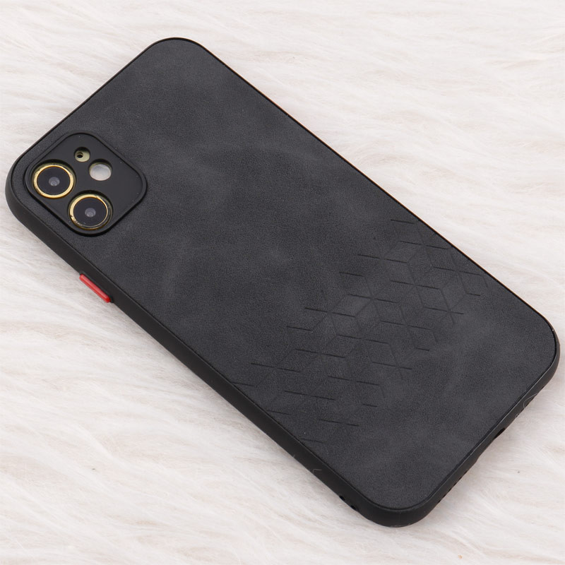 قاب چرمی طرحدار Smartphone محافظ لنزدار iPhone 11