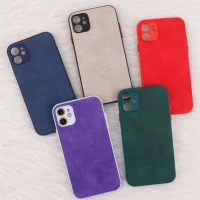 قاب چرمی طرحدار Smartphone محافظ لنزدار iPhone 11