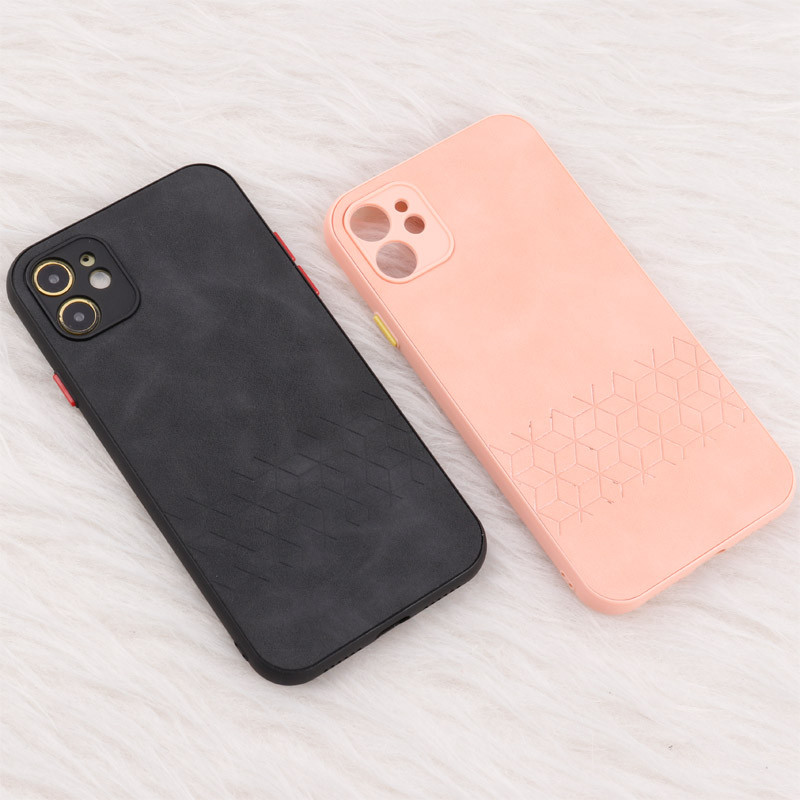 قاب چرمی طرحدار Smartphone محافظ لنزدار iPhone 11