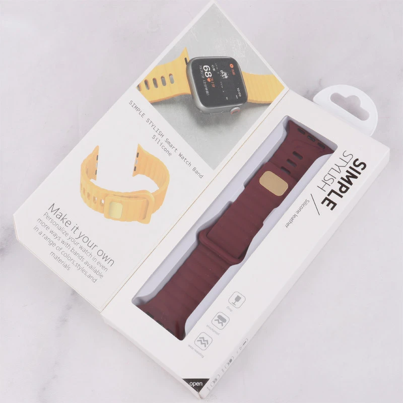 بند اپل واچ سیلیکونی طرح پافر Watch Band سایز 42/44/45/49 میلی متری
