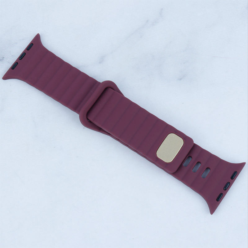 بند اپل واچ سیلیکونی طرح پافر Watch Band سایز 42/44/45/49 میلی متری