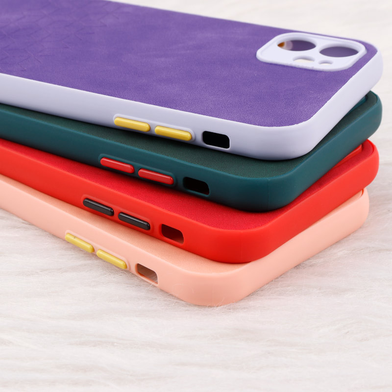 قاب چرمی طرحدار Smartphone محافظ لنزدار iPhone 11