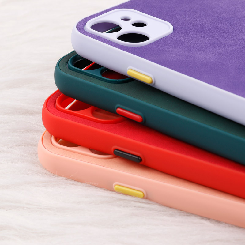قاب چرمی طرحدار Smartphone محافظ لنزدار iPhone 11