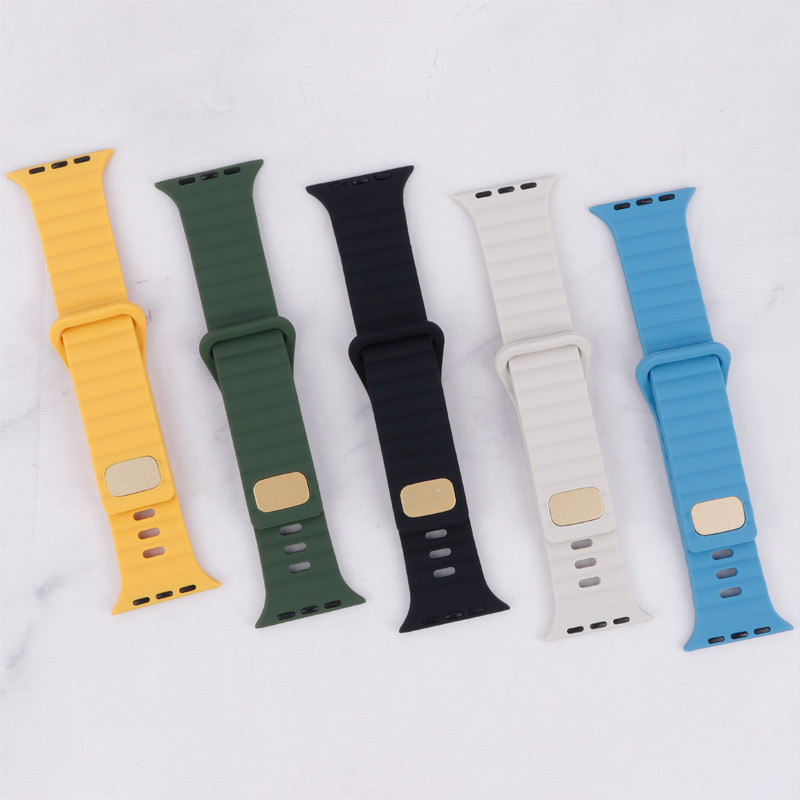 بند اپل واچ سیلیکونی طرح پافر Watch Band سایز 42/44/45/49 میلی متری