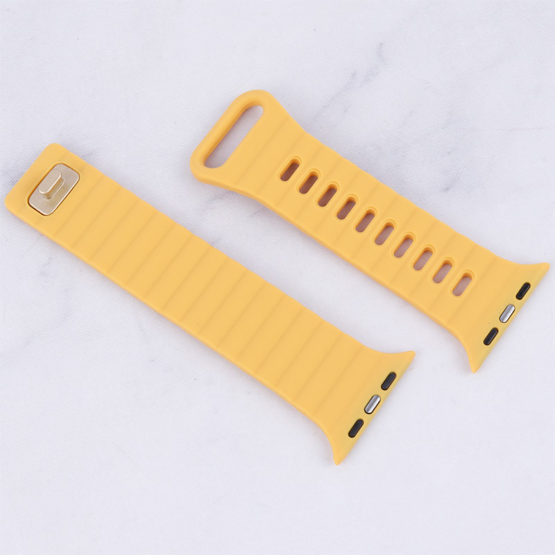 بند اپل واچ سیلیکونی طرح پافر Watch Band سایز 42/44/45/49 میلی متری