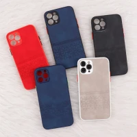 قاب چرمی طرحدار Smartphone محافظ لنزدار iPhone 11 Pro