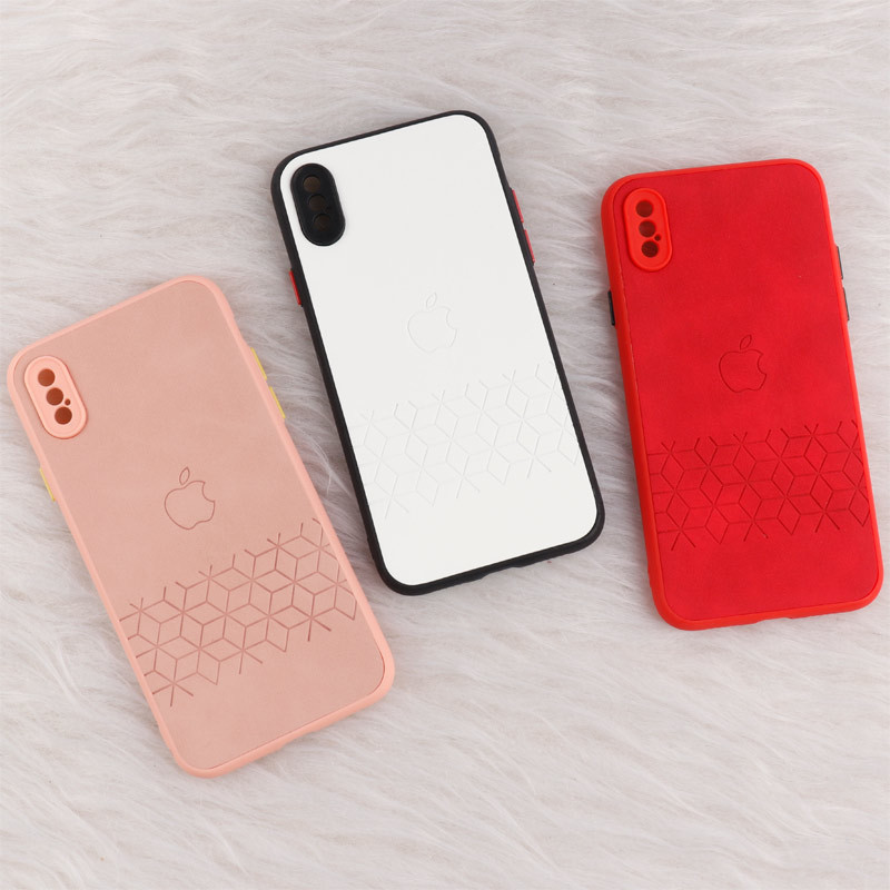 قاب چرمی طرحدار Smartphone محافظ لنزدار iPhone X