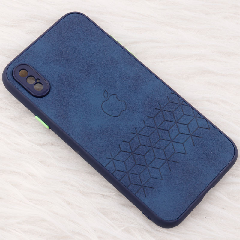 قاب چرمی طرحدار Smartphone محافظ لنزدار iPhone X