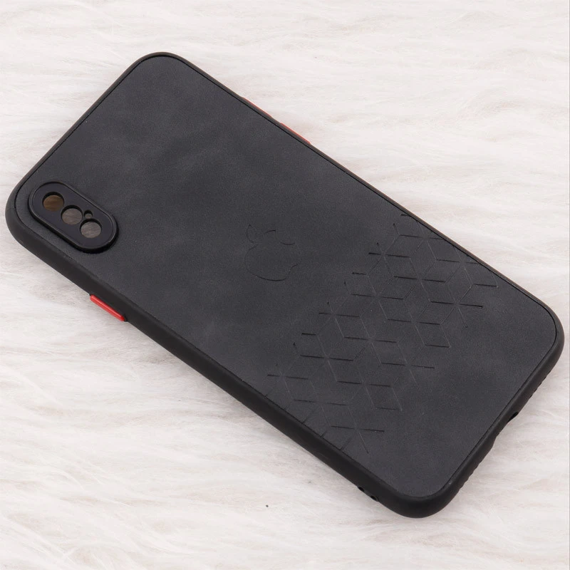 قاب چرمی طرحدار Smartphone محافظ لنزدار iPhone X