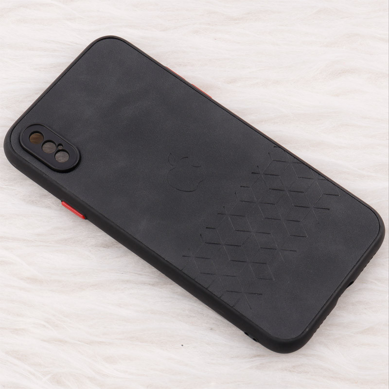 قاب چرمی طرحدار Smartphone محافظ لنزدار iPhone X