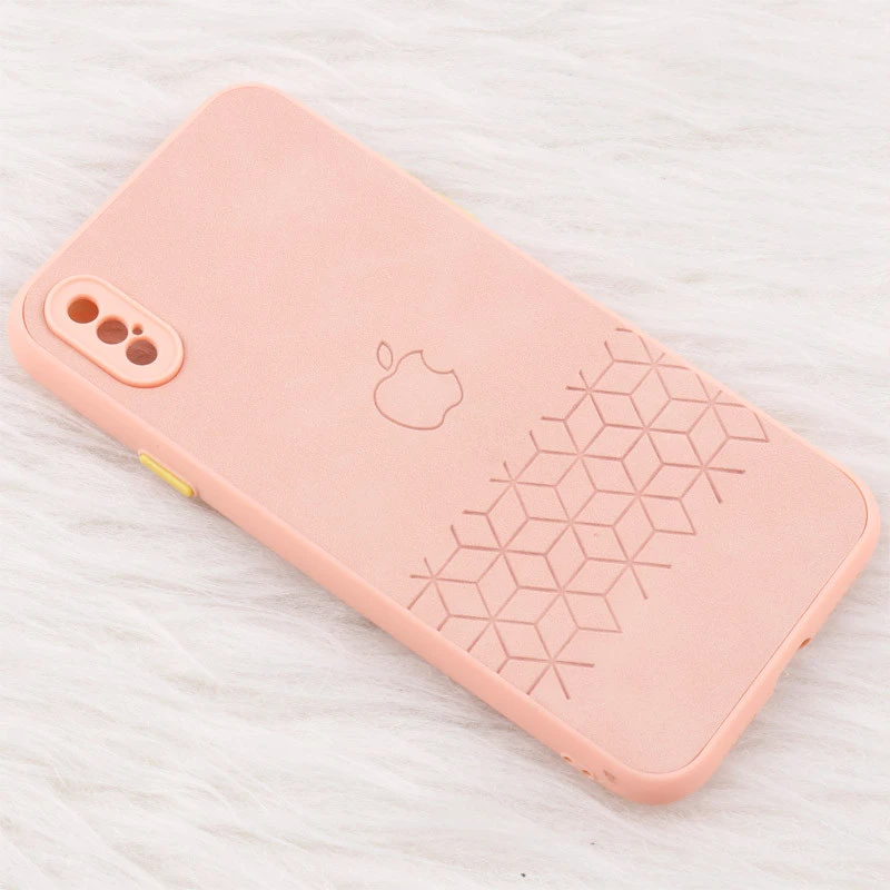 قاب چرمی طرحدار Smartphone محافظ لنزدار iPhone X