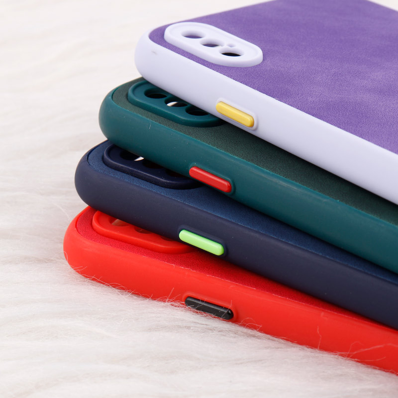 قاب چرمی طرحدار Smartphone محافظ لنزدار iPhone X