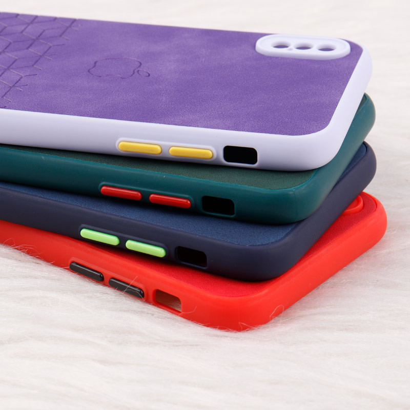 قاب چرمی طرحدار Smartphone محافظ لنزدار iPhone X