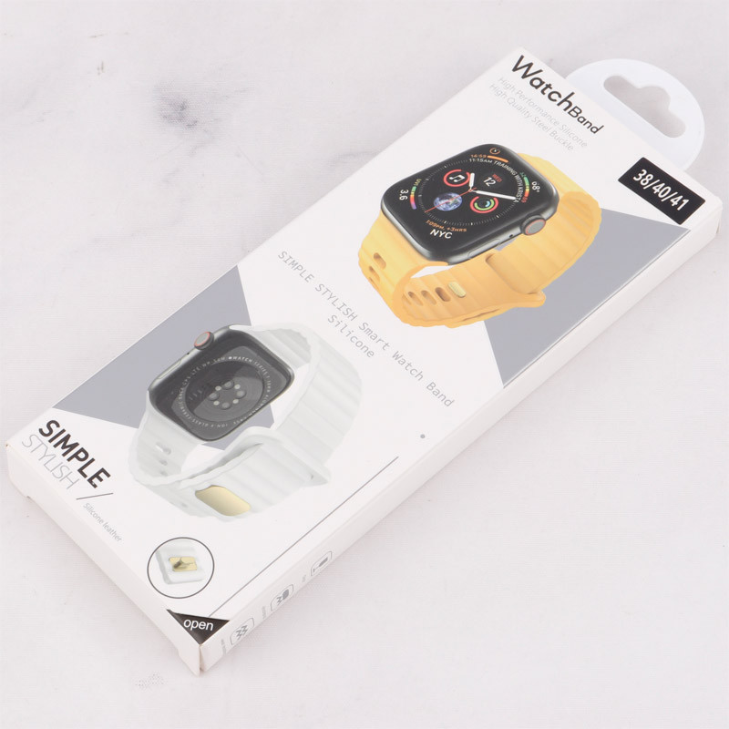بند اپل واچ سیلیکونی طرح پافر Watch Band سایز 38/40/41 میلی متری