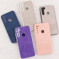 قاب چرمی طرحدار Smartphone محافظ لنزدار Xiaomi Redmi Note 8
