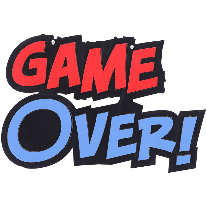 تابلو شاسی Game Over 24*16
