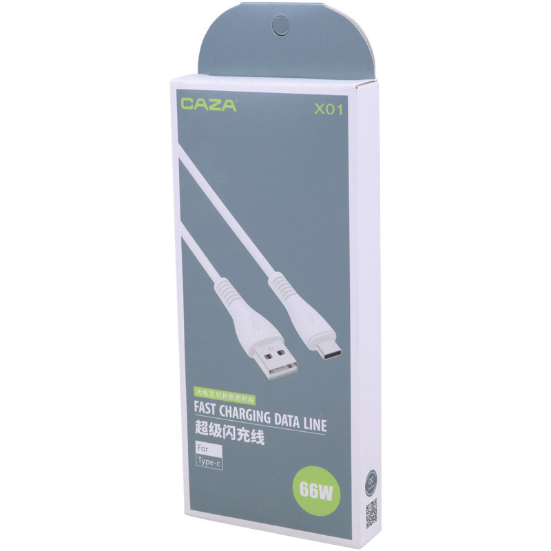 کابل تایپ سی فست شارژ Caza X01 2.4A 86cm