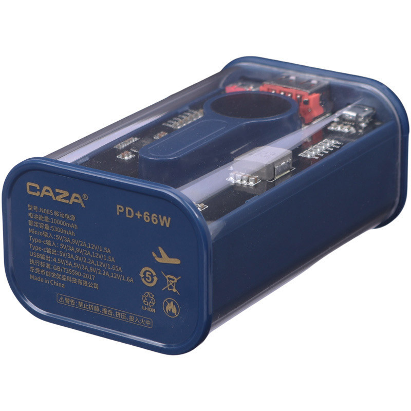 پاور بانک فست شارژ 10000 کی زا Caza N08S QC3.0 PD 22.5W