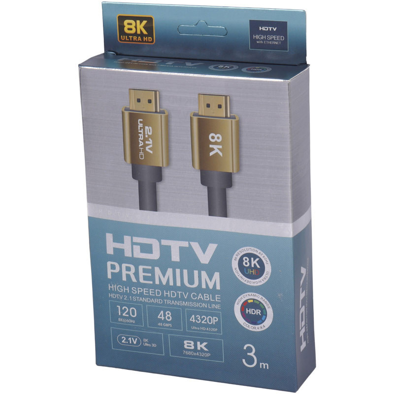 کابل Premium HDMI V2.1 8K 3m