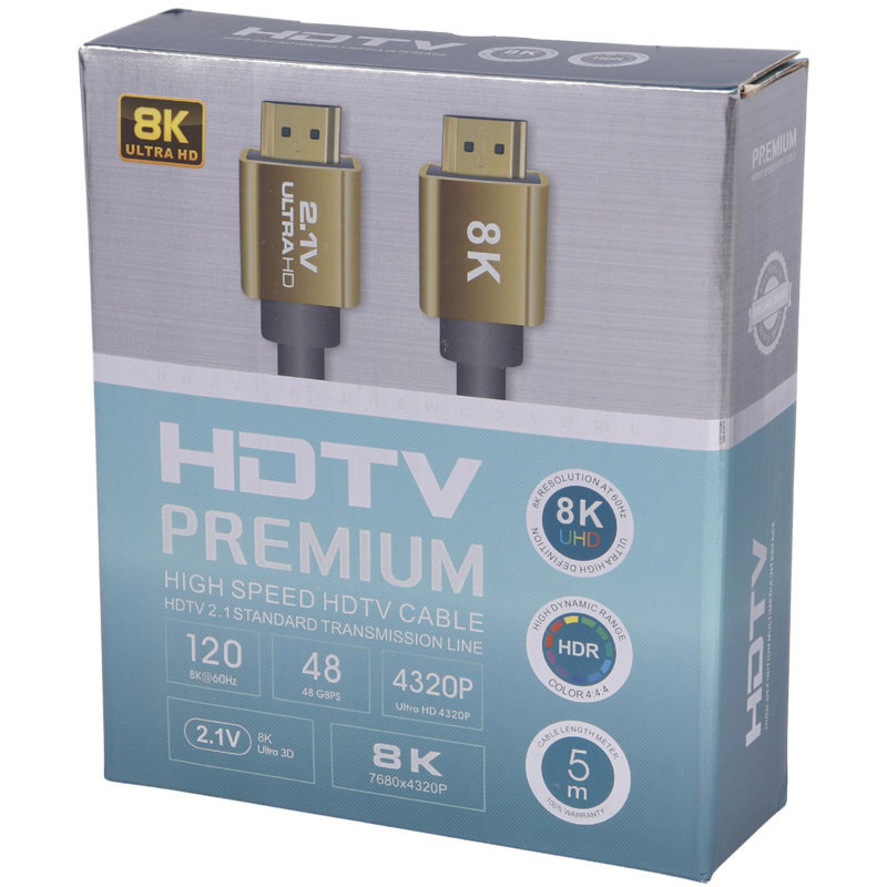 کابل Premium HDMI V2.1 8K 5m