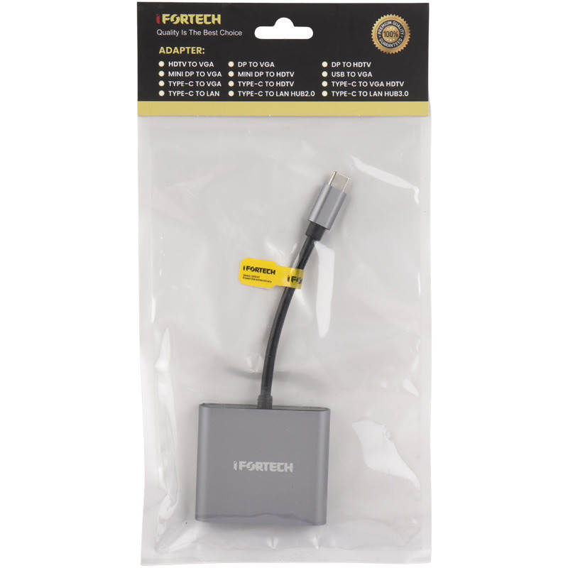 تبدیل Ifortech Type-C to HDMI/USB3.0/Type-C