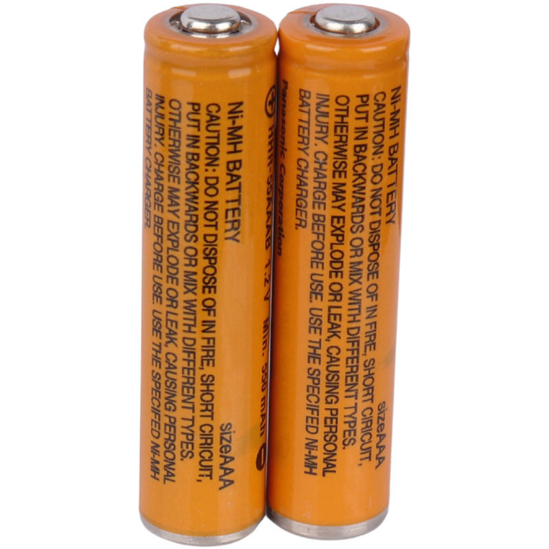 باتری دوتایی نیم قلمی شارژی Panasonic NI-MH HHR-55AAAB 550mAh