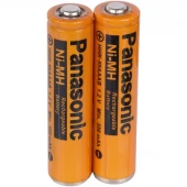 باتری دوتایی نیم قلمی شارژی Panasonic NI-MH HHR-55AAAB 550mAh
