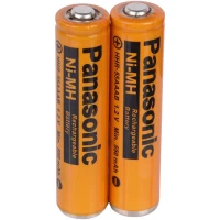 باتری دوتایی نیم قلمی شارژی Panasonic NI-MH HHR-55AAAB 550mAh
