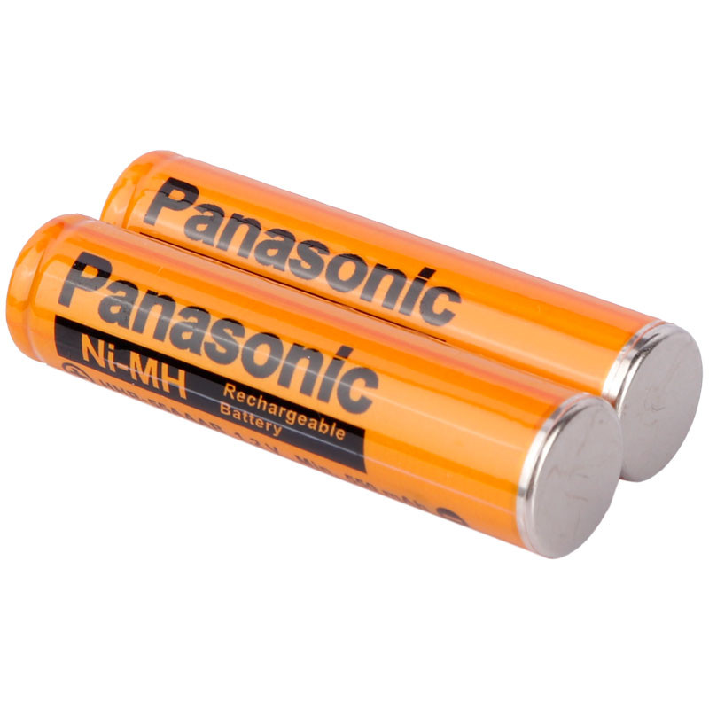 باتری دوتایی نیم قلمی شارژی Panasonic NI-MH HHR-55AAAB 550mAh
