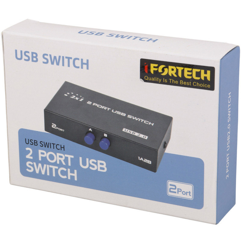 سوییچ پرینتر Ifortech 1A2B USB Switch 2Port