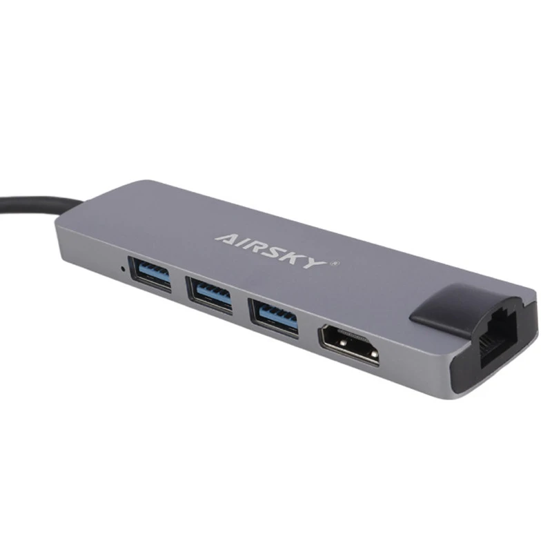 هاب 5 پورت Type-C آیفورتک AIRSKY HC-13M