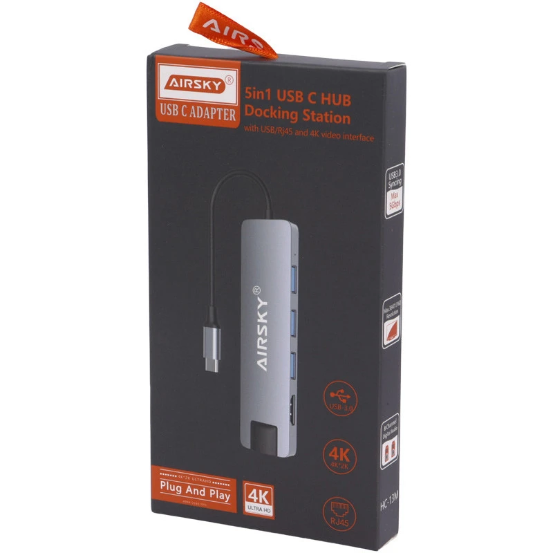 هاب 5 پورت Type-C آیفورتک AIRSKY HC-13M