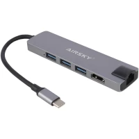 هاب 5 پورت Type-C آیفورتک AIRSKY HC-13M