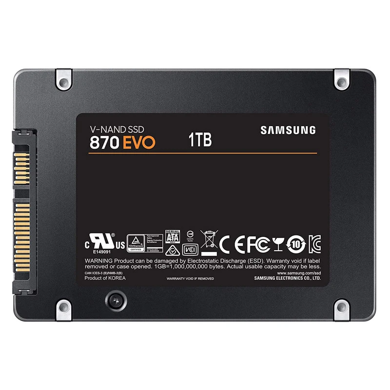 حافظه SSD سامسونگ Samsung 870 EVO 1TB پک سفید