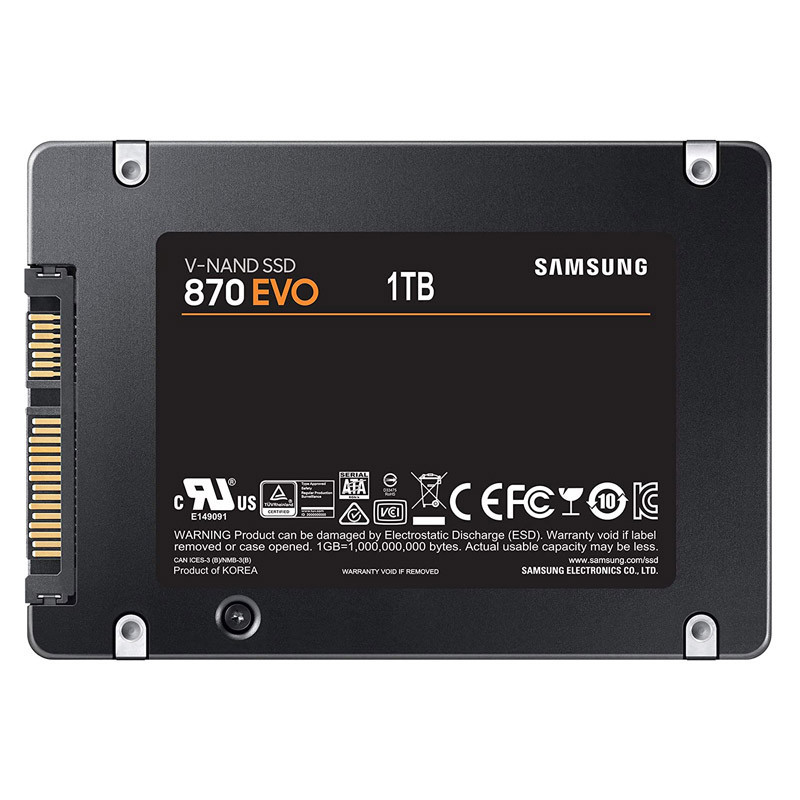 حافظه SSD سامسونگ Samsung 870 EVO 1TB پک سفید