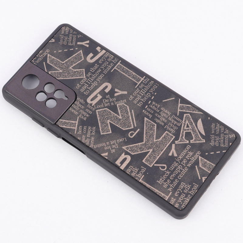 قاب PC طرحدار لاتین محافظ لنزدار Xiaomi Redmi Note 11 / 11s