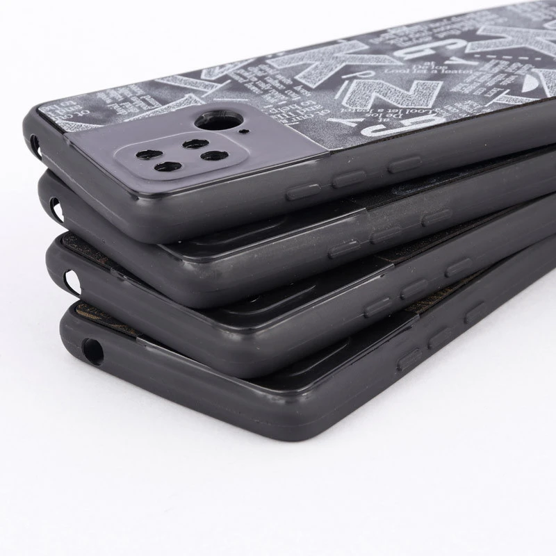 قاب PC طرحدار لاتین محافظ لنزدار Xiaomi Redmi 10C