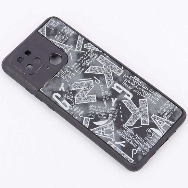 قاب PC طرحدار لاتین محافظ لنزدار Xiaomi Redmi 10C