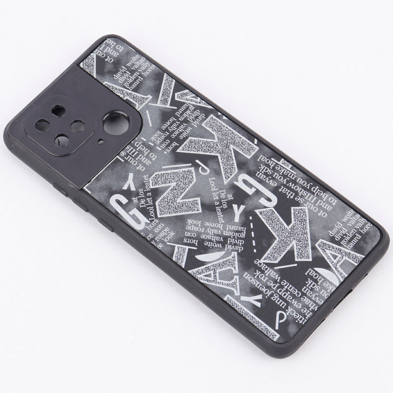 قاب PC طرحدار لاتین محافظ لنزدار Xiaomi Redmi 10C