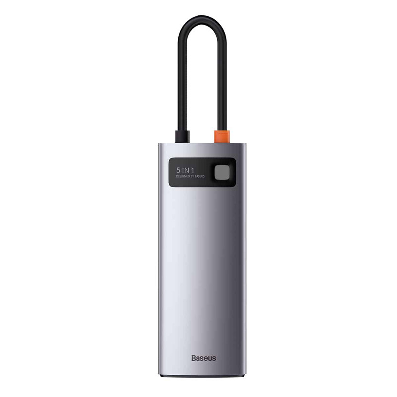 هاب 5 پورت Type-C باسئوس Metal Gleam Series WKWG020013