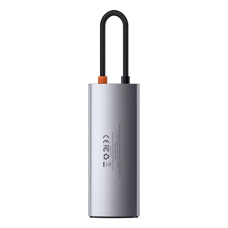 هاب 5 پورت Type-C باسئوس Metal Gleam Series WKWG020013