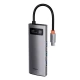 هاب 5 پورت Type-C باسئوس Metal Gleam Series WKWG020013
