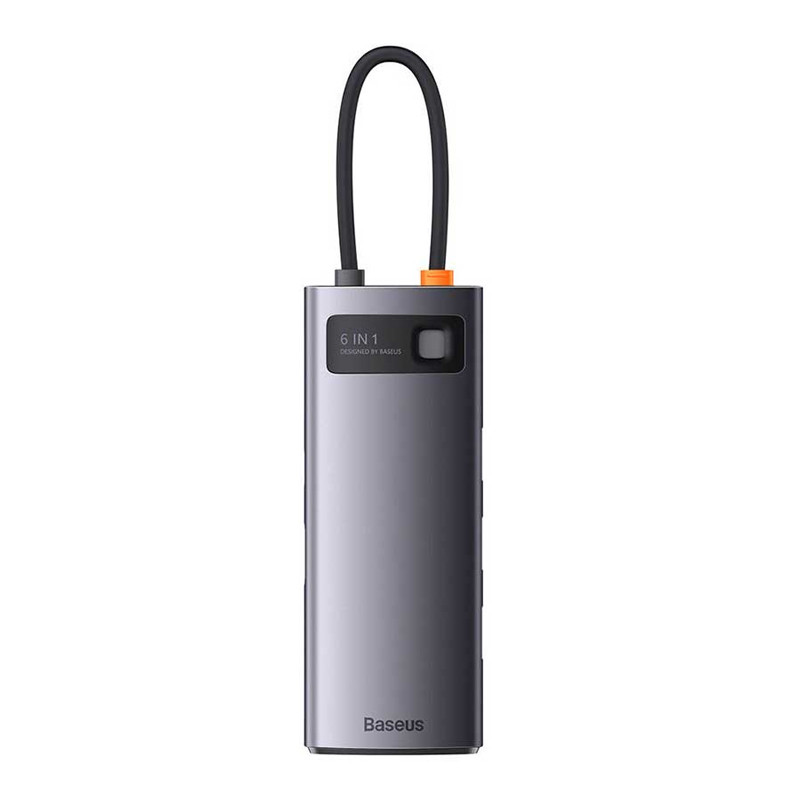 هاب 6 پورت Type-C باسئوس Metal Gleam Series WKWG030013