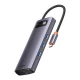 هاب 6 پورت Type-C باسئوس Metal Gleam Series WKWG030013