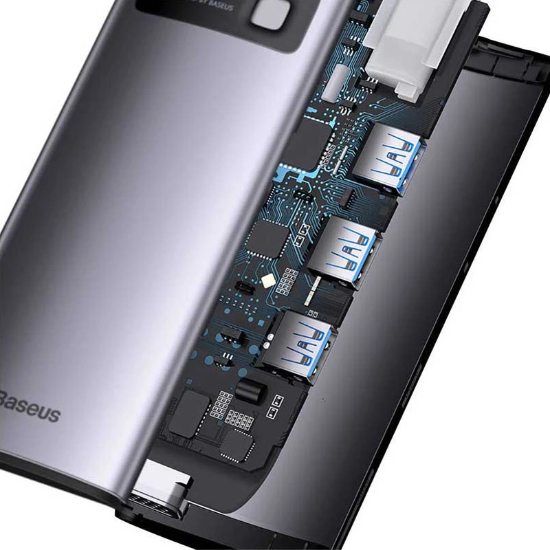 هاب 6 پورت Type-C باسئوس Metal Gleam Series WKWG030013