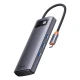 هاب 6 پورت Type-C باسئوس Metal Gleam Series WKWG030213