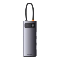 هاب 6 پورت Type-C باسئوس Metal Gleam Series WKWG030213
