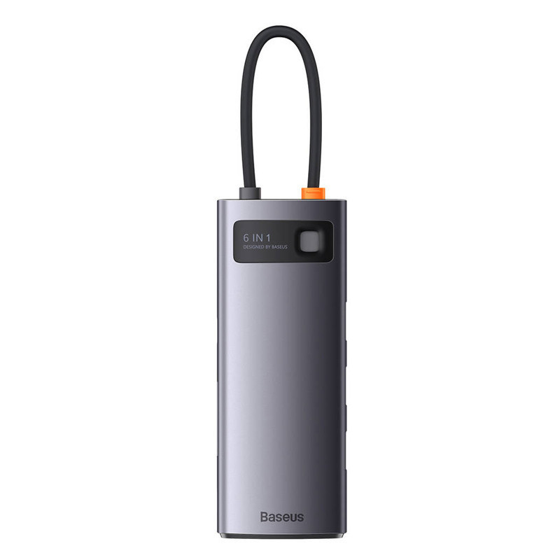 هاب 6 پورت Type-C باسئوس Metal Gleam Series WKWG030213